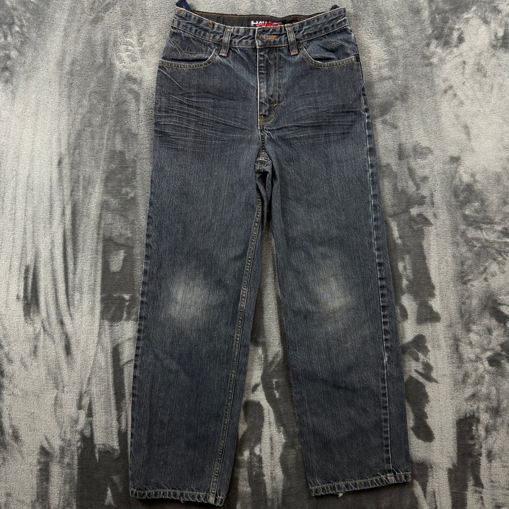 Tony Hawk Straight Leg Jeans Boys 14 Dark Wash Good Skate Adjustable Waist